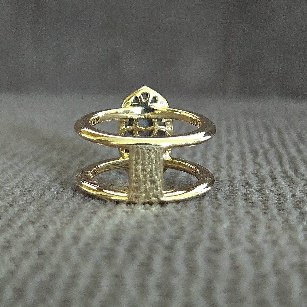 ✨️HP✨️ Kendra Scott "Elyse" Double✌️ Band Platinum Drusy Ring💍 - Picture 13 of 16